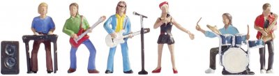 NOCH  - 15839 - Mod&eacute;lisme Ferroviaire - Orchestre - 6 Figurines + Accessoires