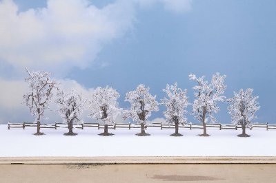 NOCH  - 25075 - mod&eacute;lisme ferroviaire - &eacute;l&eacute;ments de d&eacute;coration - arbres dhiver