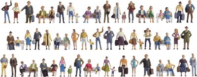 NOCH  - 37070 - Figurines en M&eacute;ga-Set &Eacute;conomiques