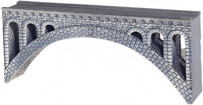 NOCH  - 58670 - mod&eacute;lisme ferroviaire - viaduct du rh&ocirc;ne - 37,6 x 7,1 cm, hauteur 15 cm