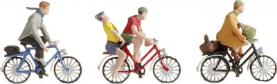 NOCH - Cyclistes-4 Figurines Et Accessoires, 15898