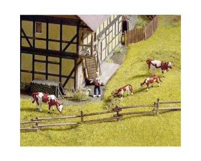 NOCH --33010-Mod&eacute;lisme Ferroviaire-Cl&ocirc;ture en Rondins-58 Cm Longue, 33010