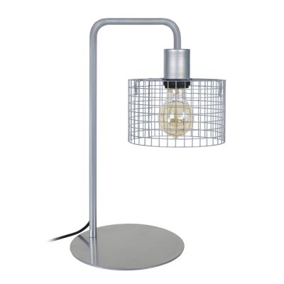 TOSEL NOIRON - Lampe de bureau arqu&eacute; m&eacute;tal aluminium