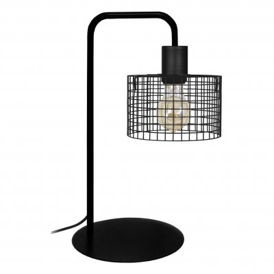 TOSEL NOIRON - Lampe de bureau arqu&eacute; m&eacute;tal noir