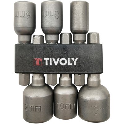 TIVOLY Noix de serrage 6 pans magn&eacute;tiques  11501920001 Lot 6 pi&egrave;ces