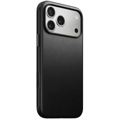 NOMAD  Coque Modern Leather avec MagSafe Apple iPhone 17 Pro Max - Noir