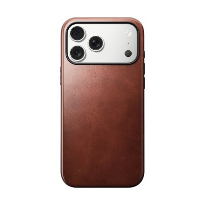 NOMAD  Coque pour iPhone 17 Pro Max MagSafe en Cuir Horween Antichocs Marron