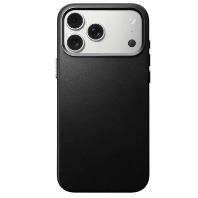 NOMAD  Coque pour iPhone 17 Pro Max MagSafe en Cuir Traditional Antichocs Noir