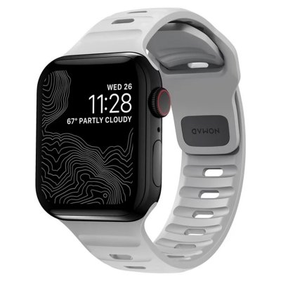 NOMAD  Sport Strap Argent - Bracelet Apple Watch 38/40/41 mm