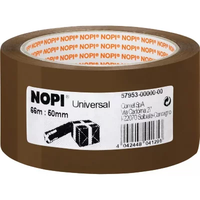 NOPI  Ruban adh&eacute;sif universel pour emballage, 50 mm x 66 m