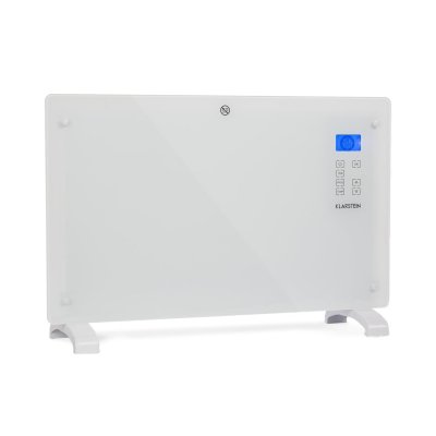KLARSTEIN Norderney Chauffage &agrave; convection thermostat minuterie 2000W lcd blanc