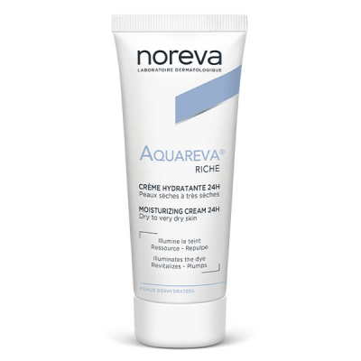 NOREVA  Aquareva Cr&egrave;me Hydratante 24H Texture Riche 40mL