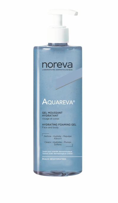 NOREVA  Aquareva Gel Moussant Hydratant 400 ml - Flacon-Pompe 400 ml