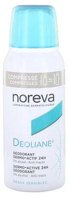 NOREVA  Deoliane D&eacute;odorant Dermo-Actif 24H Compress&eacute; 100 ml