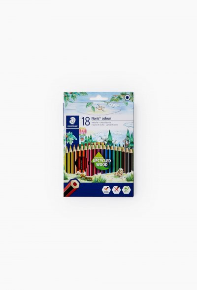 STAEDTLER Noris Colour 185 - Etui Carton 18 Crayons De Couleur Wopex Assortis