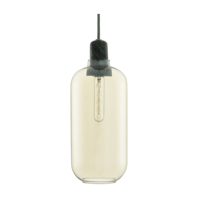NORMANN COPENHAGEN  - Amp Lampe &agrave; suspendre large, or / vert
