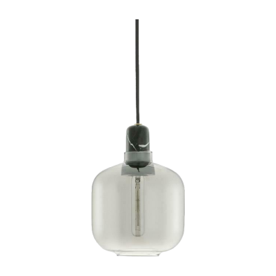 NORMANN COPENHAGEN  - Amp Pendentif petite lumi&egrave;re, fum&eacute;e / noir