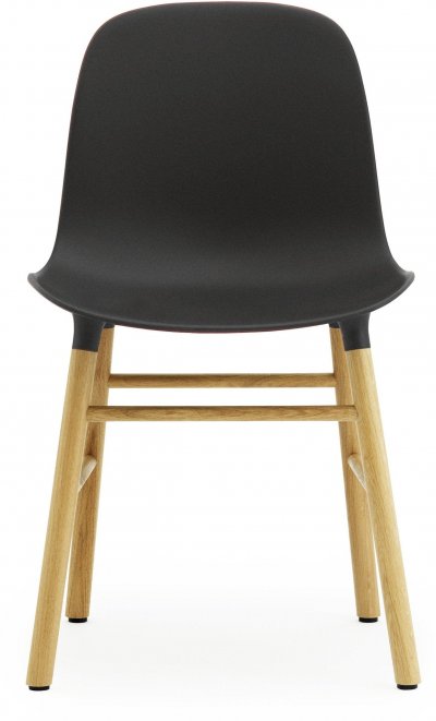 Normann Copenhagen Chaise Form avec structure en bois - bleu - Ch&ecirc;ne