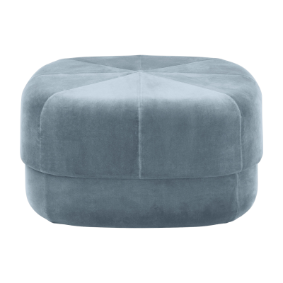 NORMANN COPENHAGEN  - Circus Pouf grand, velours bleu clair