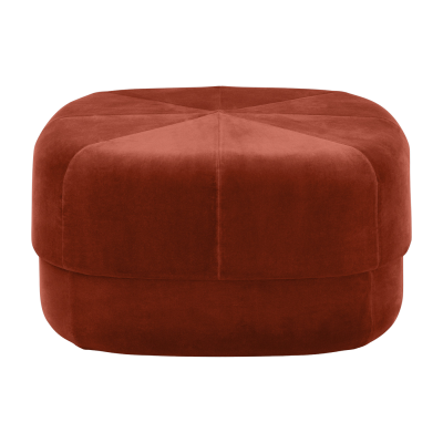 NORMANN COPENHAGEN  - Circus Pouf grand, velours rouge rouille