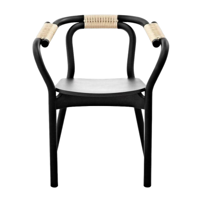 NORMANN COPENHAGEN  Fauteuil Knot - noir/ nature