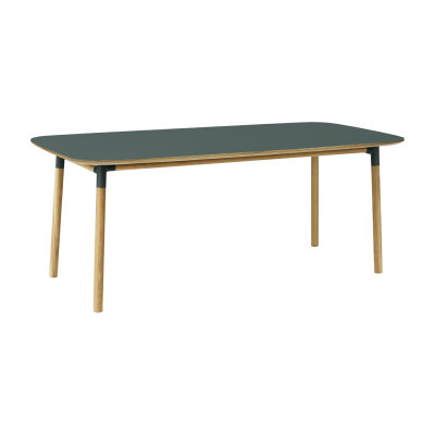 Normann Copenhagen Formulaire de table de ch&ecirc;ne vert