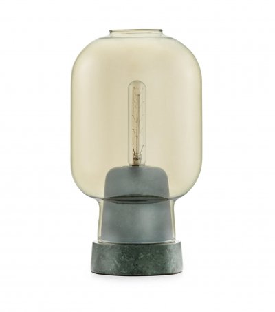 NORMANN COPENHAGEN  - Lampe de amp table, marbre vert / or