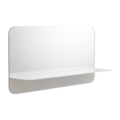 NORMANN COPENHAGEN  miroir Horizon avec &eacute;tag&egrave;re blanche horizontale