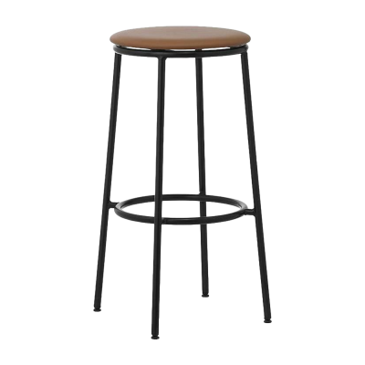 Normann Copenhagen Tabouret de bar Circa - Brandy (cuir) - 75 cm