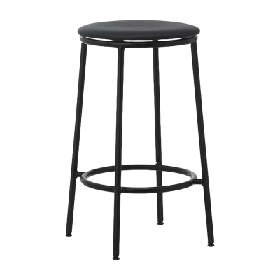 Normann Copenhagen Tabouret de bar Circa - Noir (Cuir) - 65 cm