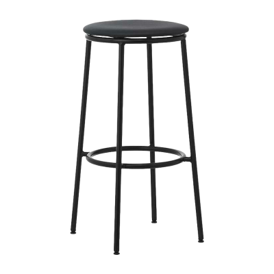 Normann Copenhagen Tabouret de bar Circa - Noir (Cuir) - 75 cm