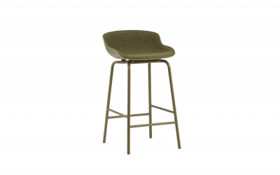 Normann Copenhagen Tabouret Hyg 65cm rembourr&eacute; &agrave; l'avant - olive