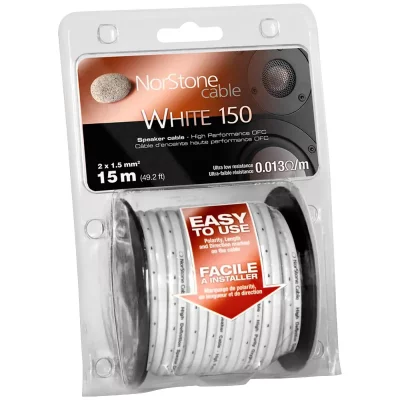 NORSTONE  Classic White W150 - Cable enceinte 15m (Silver)