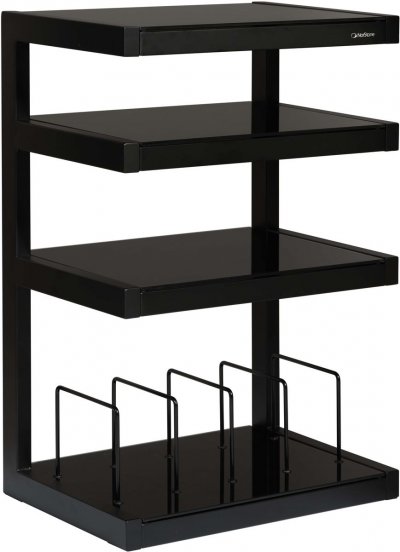  Norstone Esse hi-fi Vinyl Noir satin&eacute; verres Noirs - Meuble Hifi