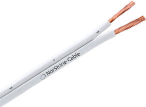NORSTONE  W250 C&acirc;ble audio en cuivre 10 m Blanc