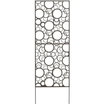 NORTENE  2012056 Panneau m&eacute;tallique Motif Cercles Marron 60 x 150 cm