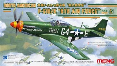 MENG North American P-51d/k 8th Air Force - 1:48e - -model