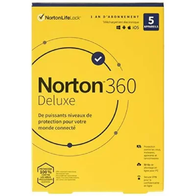 NORTON  360 deluxe 21409192 cloud 50 gb fran&ccedil;ais