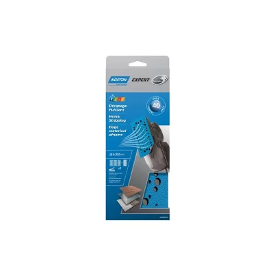 GENERIQUE Norton - 5 Garnitures Corindon Multi-Air 115 X 230 Mm (Grain 40)