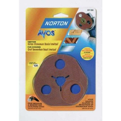 NORTON  Lot de 3 Disques fibre Avos corindon Diam&egrave;tre 115 Grain 80