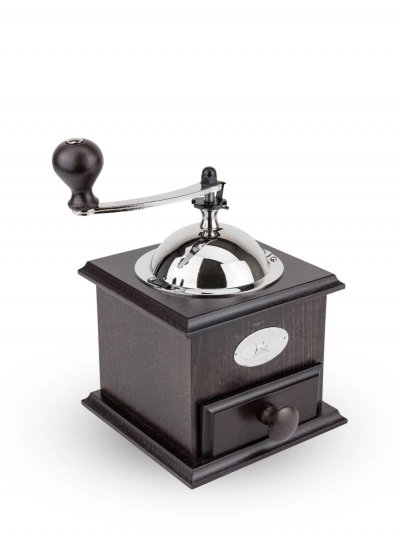 PEUGEOT Nostalgie Moulin &agrave; caf&eacute; manuel ancien en bois couleur chocolat 21 cm 