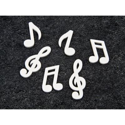 GéNéRIQUE Notes de musique en bois couleur blanc
