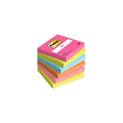 POST IT Notes Post-It Poptimistic - 76 x 76 mm - 6 blocs de 100 feuilles - Ass : rose, vert, bleu, orange