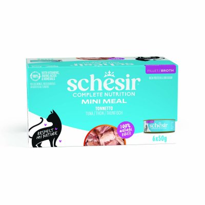 SCHESIR Nourriture Humide Thon al Natural Multipack 6 Unit&eacute;s 6x50 gr 
