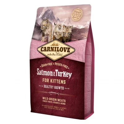 Nourriture Naturelle Chats Kitten Healthy Growth Saumon et Dinde 2
