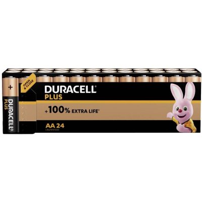 DURACELL Nouveau piles alcalines aa plus, 1. 5 v lr6 mn1500, paquet de 24