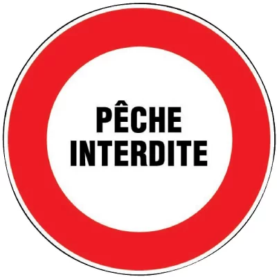 NOVAP  - disque plastique ""p&ecirc;che interdite"" BD-478717