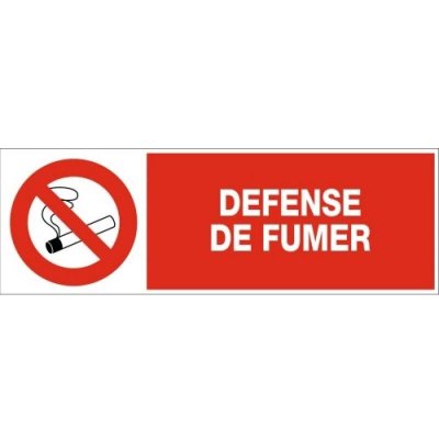 NOVAP  - Panneau D&eacute;fense de fumer - Rigide 450x150mm - 4030500