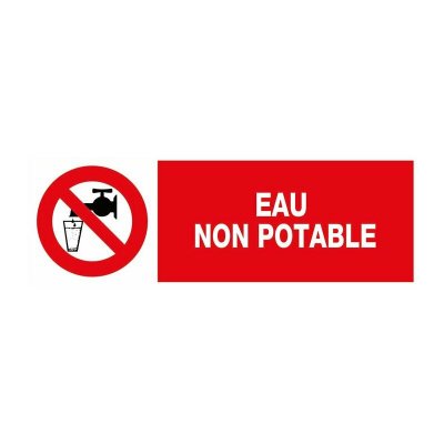 NOVAP  - Panneau Eau non potable - Rigide 450x150mm - 4030579