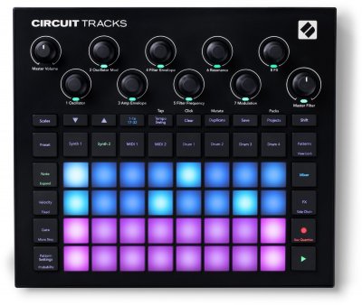 NOVATION  CIRCUIT-TRKS - Groove box &agrave; matrice RGB